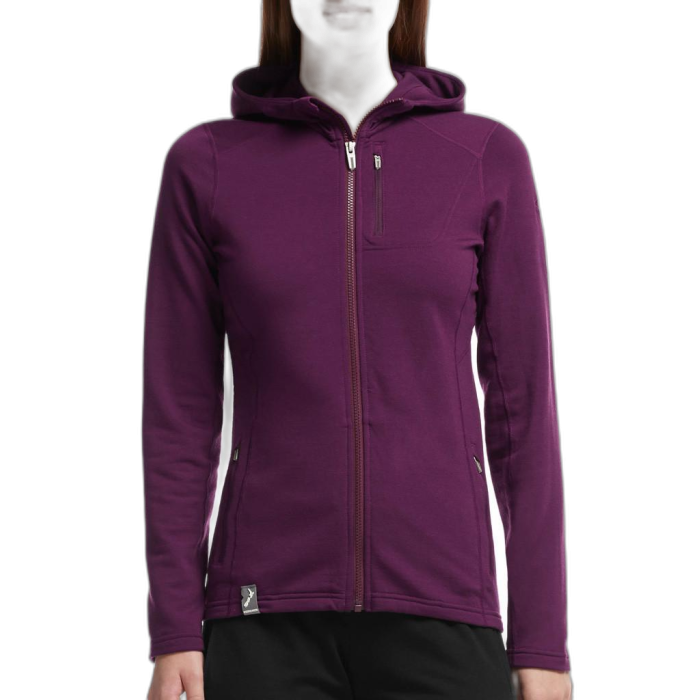Bluza damska ICEBREAKER Cascade FZ HD 101473 601 /  fioletowy