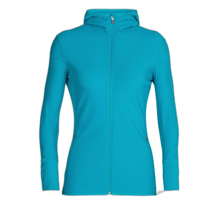 Bluza damska ICEBREAKER Descender FZ HD 104491 /  niebieski