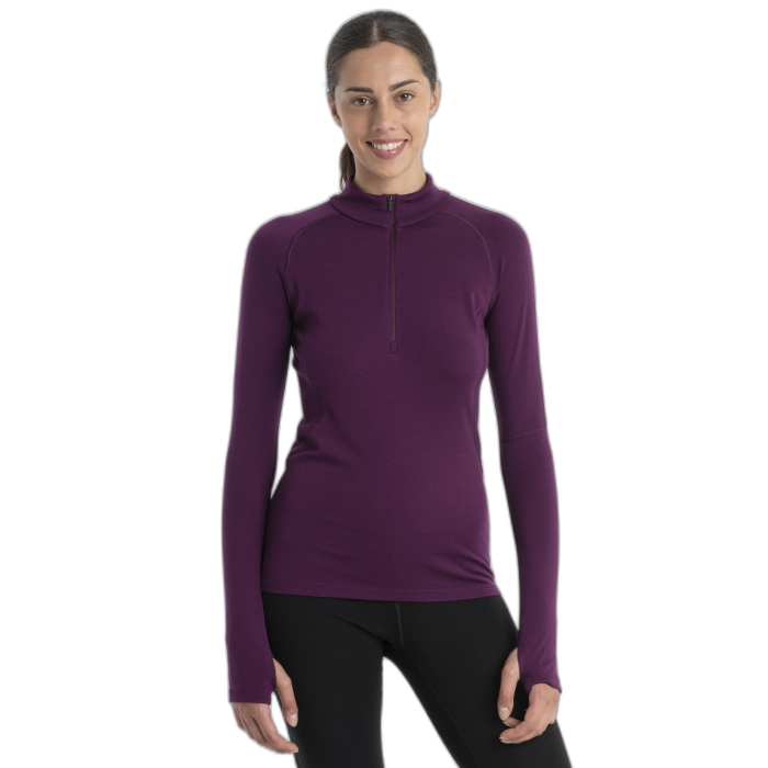 Bluza damska ICEBREAKER Merino 300 Fine HZ 56SL /  fioletowy
