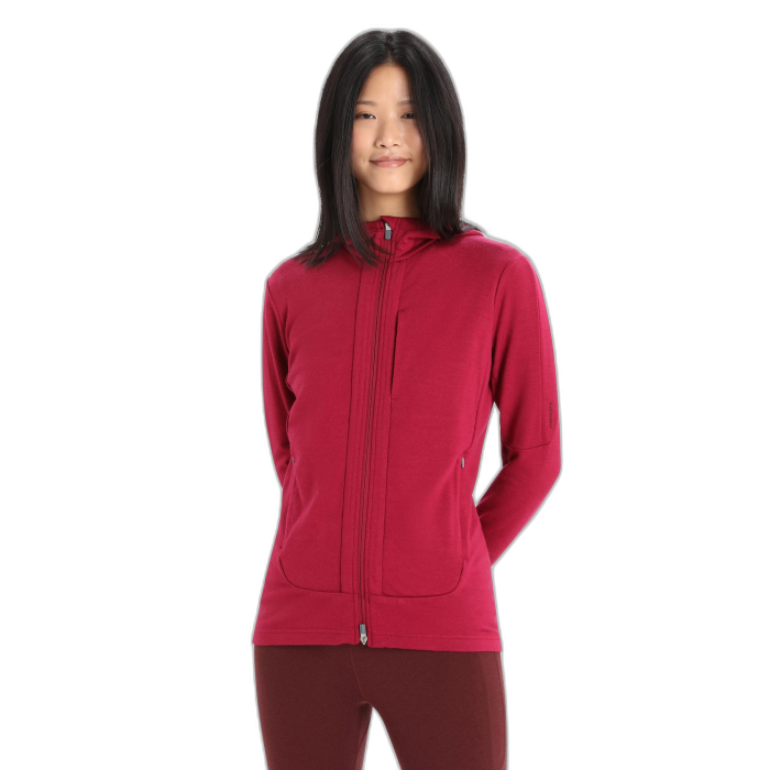 Bluza damska ICEBREAKER Quantum 3 HD 59JW /  czerwony
