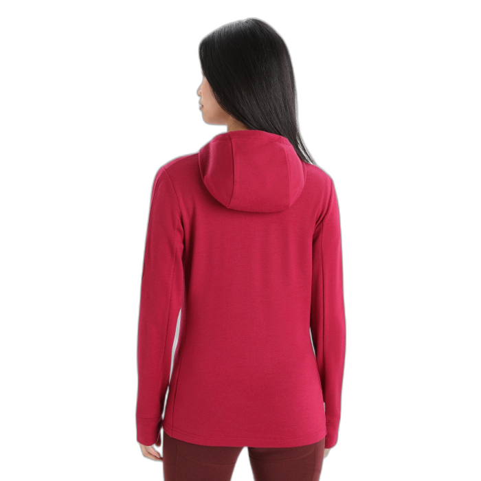Bluza damska ICEBREAKER Quantum 3 HD 59JW /  czerwony