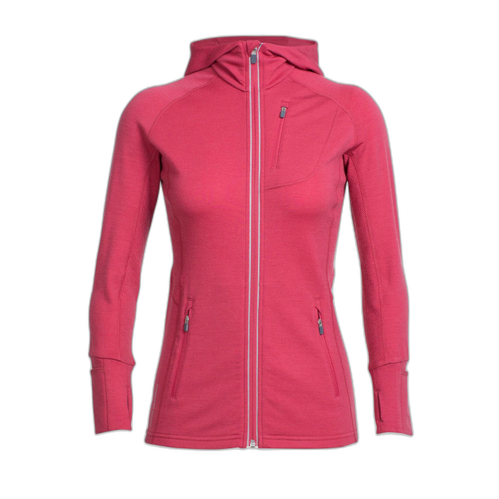 Bluza damska ICEBREAKER Quantum FZ HD 101466 604 /  różowy