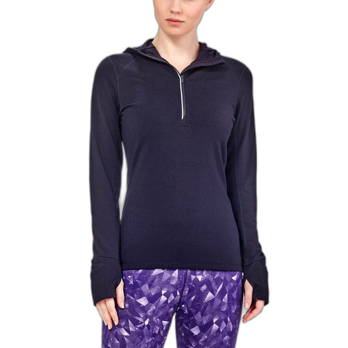 Bluza damska ICEBREAKER Rush HZ HD 103815 001 /  czarny
