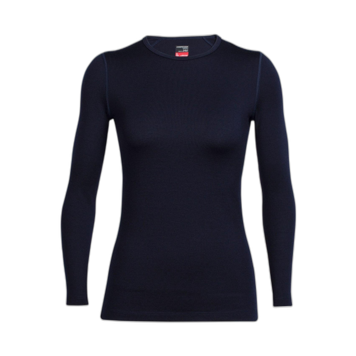 Bluza damska ICEBREAKER Tech Top LS 104037 401 /  granatowy