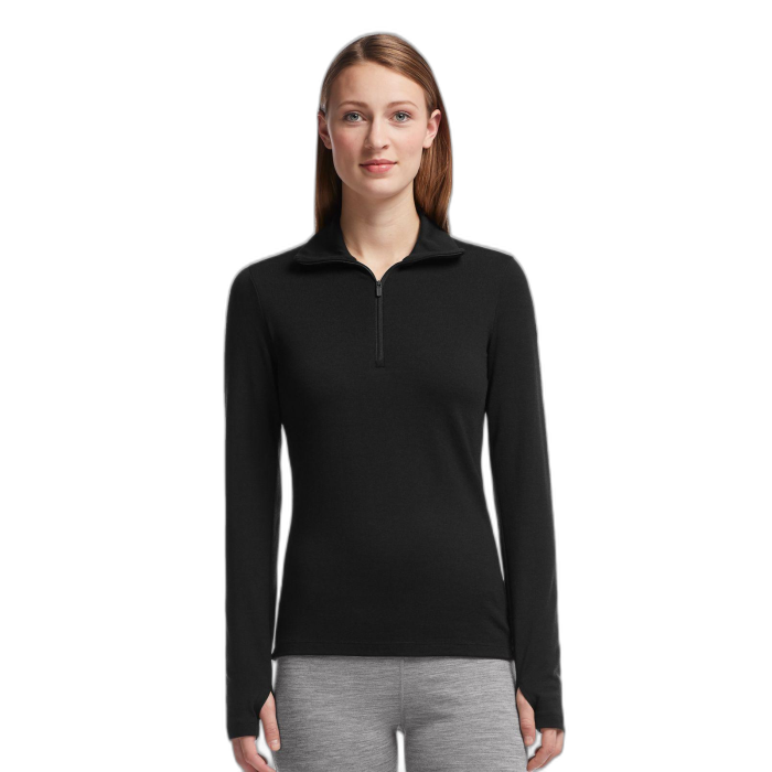 Bluza damska ICEBREAKER Tech Top LS HZ 100524 001 /  czarny