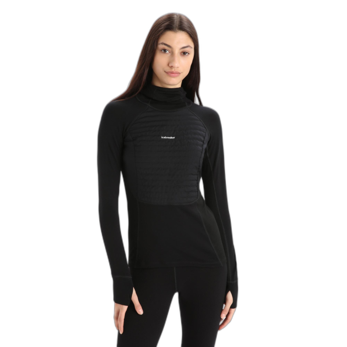 Bluza damska ICEBREAKER ZoneKnit Insulated HD 56GQ  /  czarny
