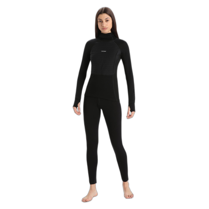 Bluza damska ICEBREAKER ZoneKnit Insulated HD 56GQ  /  czarny