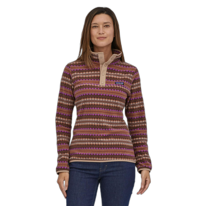 Bluza damska PATAGONIA Micro D Snap-T P/O /  brązowy