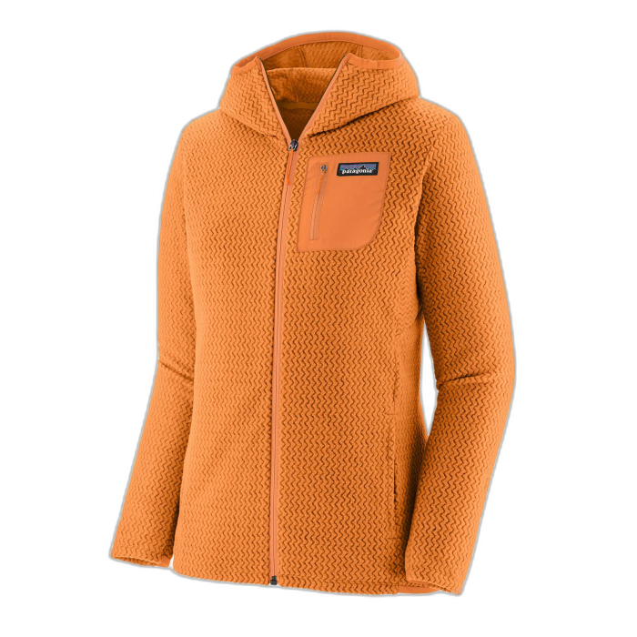 Bluza damska PATAGONIA R1 Air FZ HD /  pomarańczowy