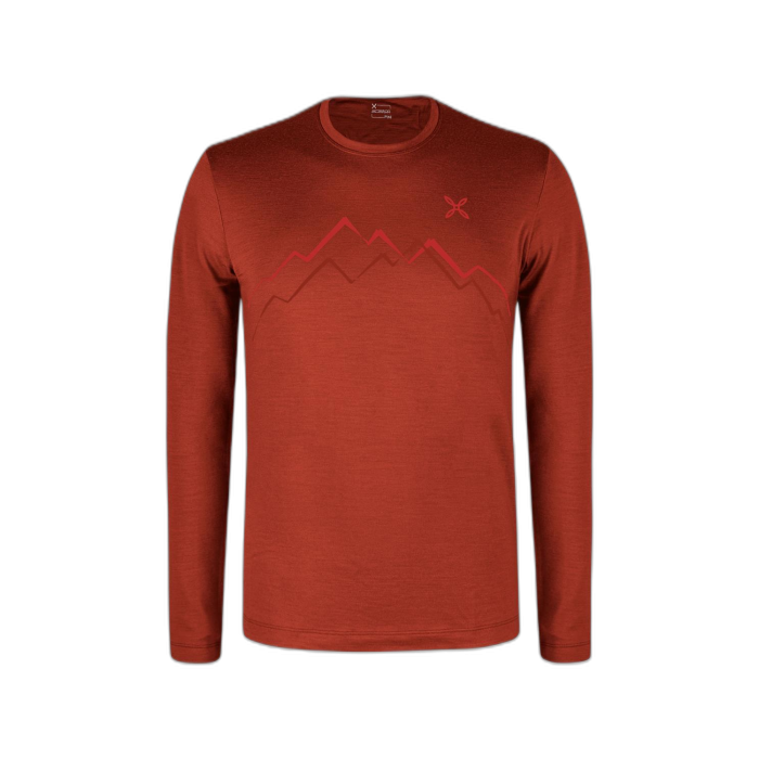 Bluza MONTURA Merino Skyline /  czerwony
