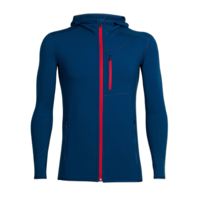 Bluza męska ICEBREAKER 103465 Descender FZ HD 402 /  niebieski