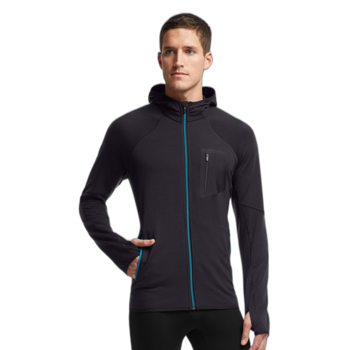 Bluza męska ICEBREAKER Atom FZ HD 101456 003 /  granatowy