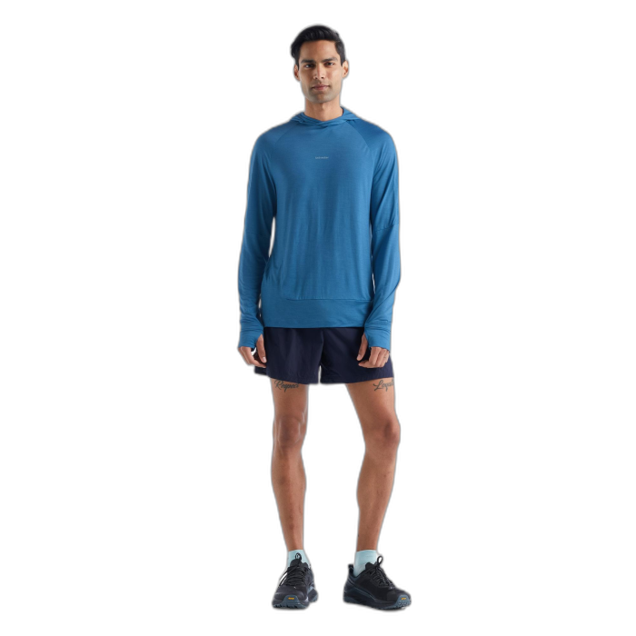 Bluza męska ICEBREAKER Cool-Lite LS HD A56EU /  niebieski