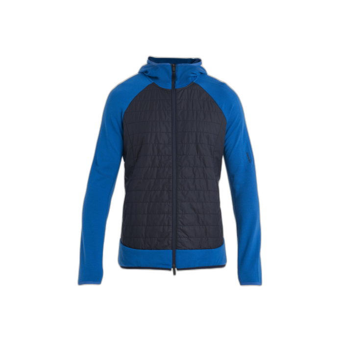 Bluza męska ICEBREAKER Quantum Hybrid FZ HD 56QP /  niebieski