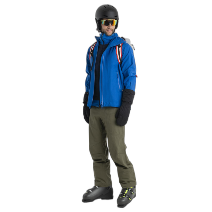 Bluza męska ICEBREAKER Quantum Hybrid FZ HD 56QP /  niebieski