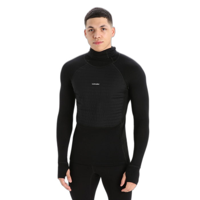 Bluza męska ICEBREAKER ZoneKnit Insulated HD 56GQR /  czarny