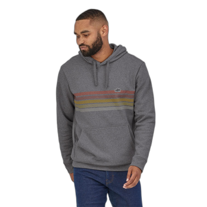 Bluza męska PATAGONIA Line Ridge Logo Uprisal Hoody /  szary