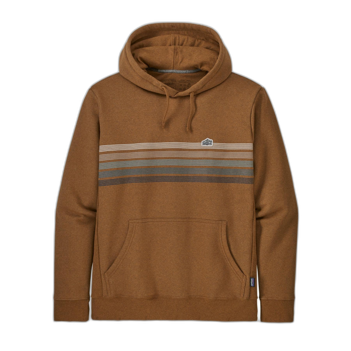 Bluza męska PATAGONIA Line Ridge Logo Uprisal Hoody /  brązowy