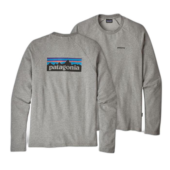 Bluza męska PATAGONIA P-6 Logo LW L/S /  szary