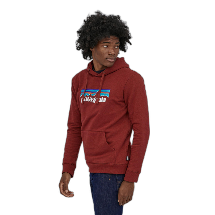 Bluza męska PATAGONIA P-6 Logo Uprisal Hoody /  czerwony