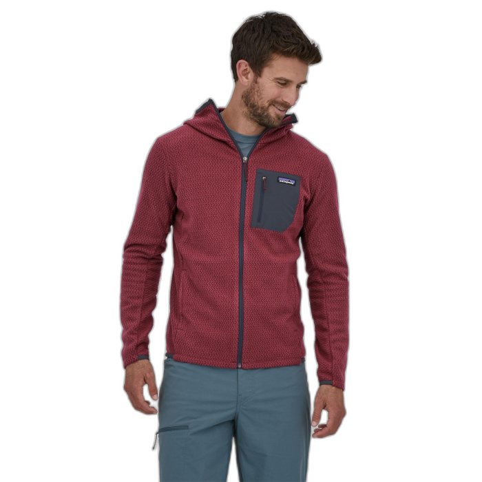 Bluza męska PATAGONIA R1 Air FZ HD /  czerwony