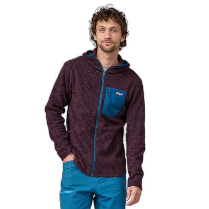 Bluza męska PATAGONIA R1 Air FZ HD /  fioletowy