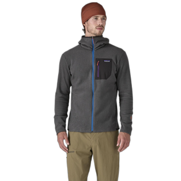 Bluza męska PATAGONIA R1 Air FZ HD /  szary