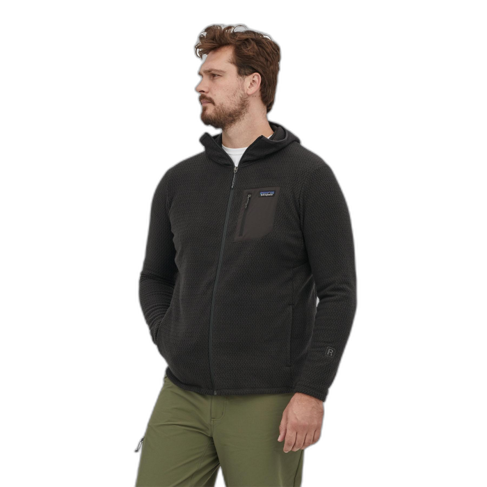 Bluza męska PATAGONIA R1 Air FZ HD /  czarny