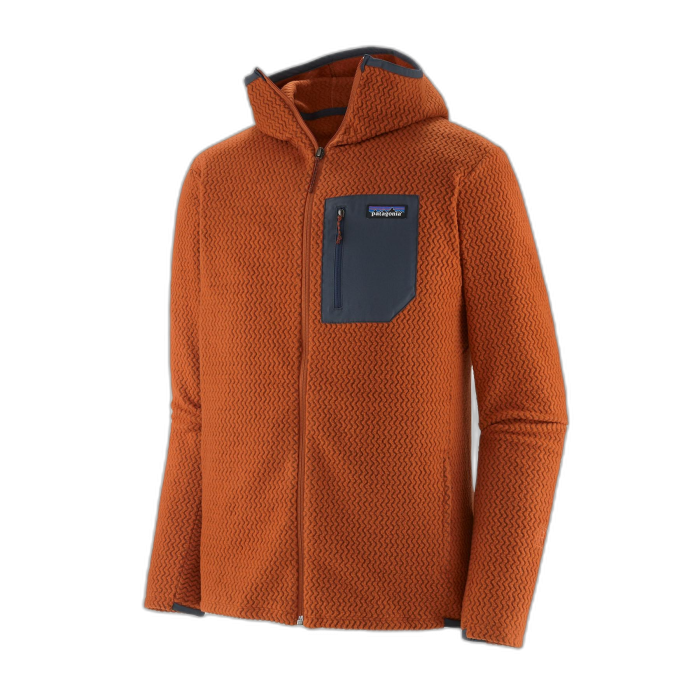 Bluza męska PATAGONIA R1 Air FZ HD /  brązowy