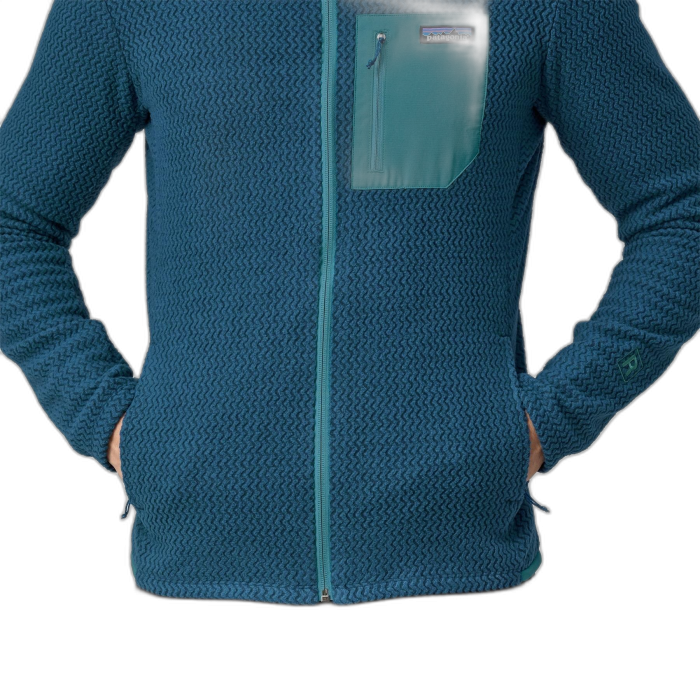 Bluza męska PATAGONIA R1 Air FZ HD /  niebieski