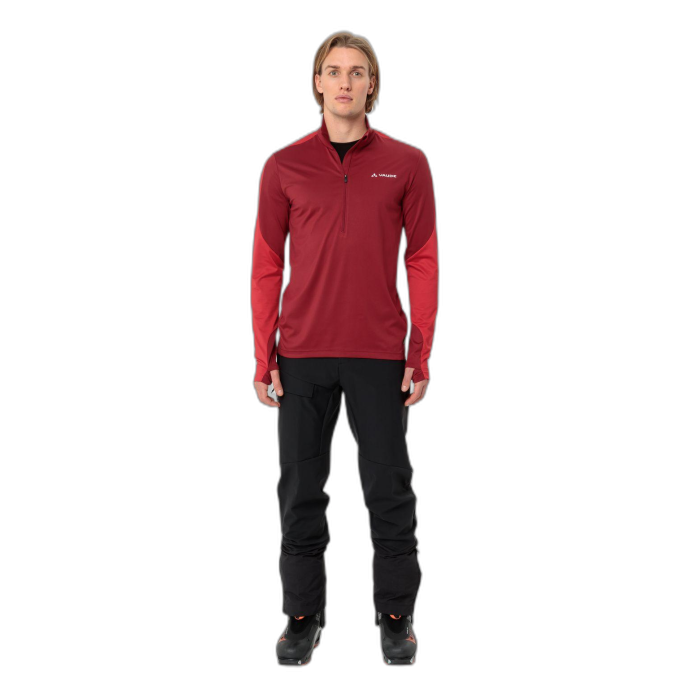 Bluza męska VAUDE Livigno 2 HZ /  czerwony