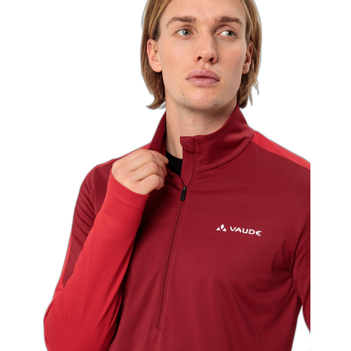 Bluza męska VAUDE Livigno 2 HZ /  czerwony