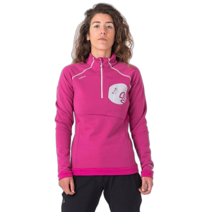 Bluza TERNUA M Krater 1/2 ZIP /  różowy
