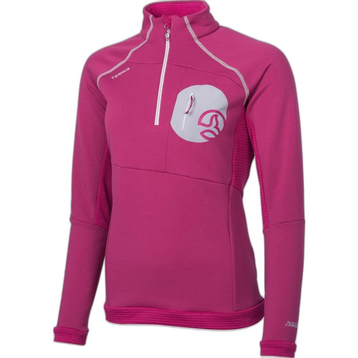 Bluza TERNUA W Krater 1/2 ZIP /  różowy