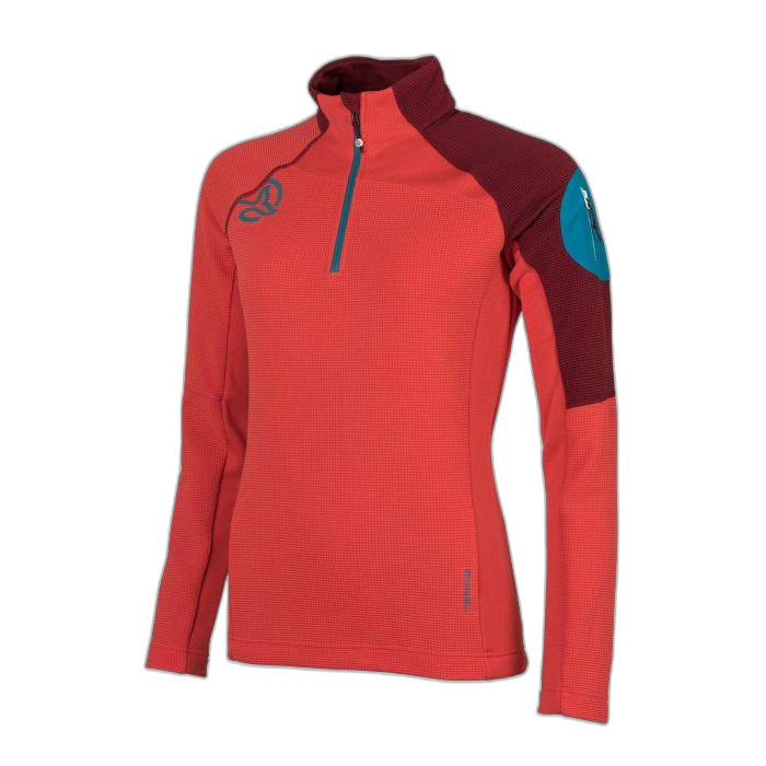 Bluza TERNUA W Lemika 1/2 zip /  różowy