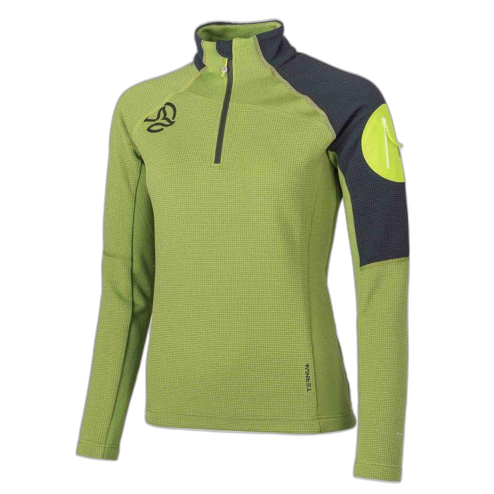Bluza TERNUA W Lemika 1/2 zip /  zielony