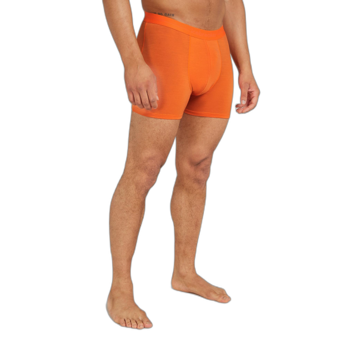 Bokserki męskie ICEBREAKER Anatomica 103029 /  pomarańczowy