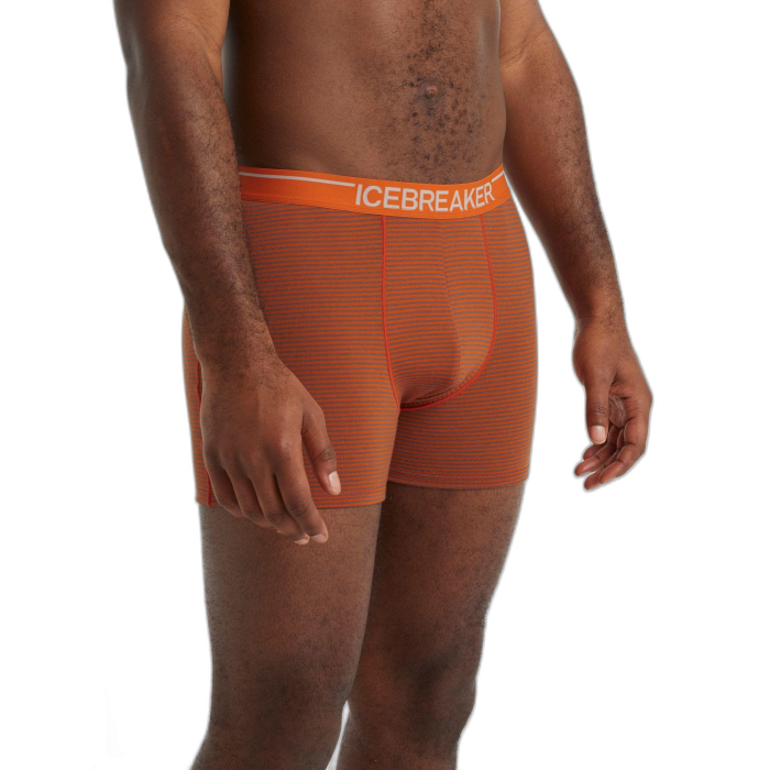 Bokserki męskie ICEBREAKER Anatomica 103029 /  pomarańczowy
