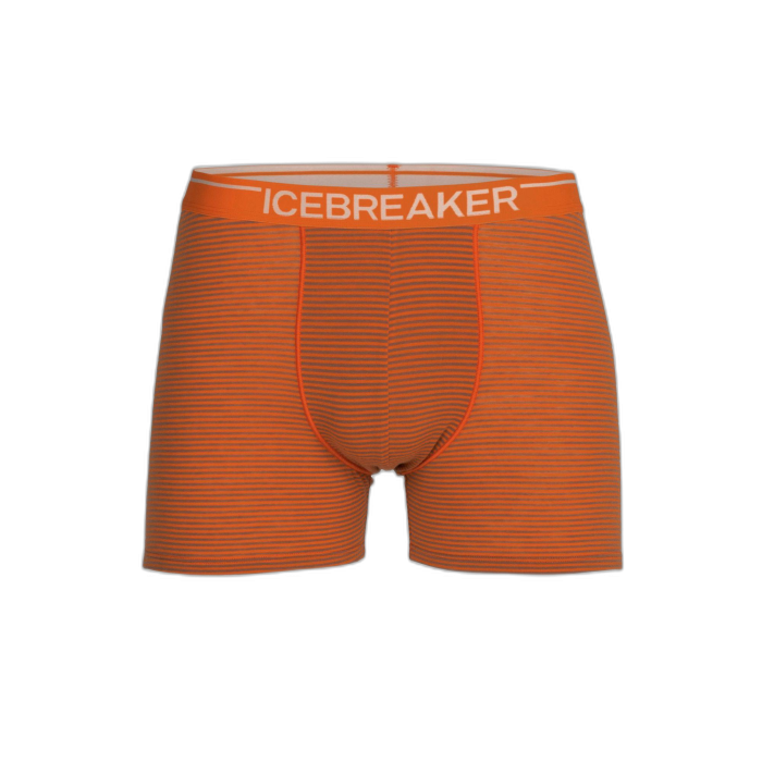 Bokserki męskie ICEBREAKER Anatomica 103029 /  pomarańczowy
