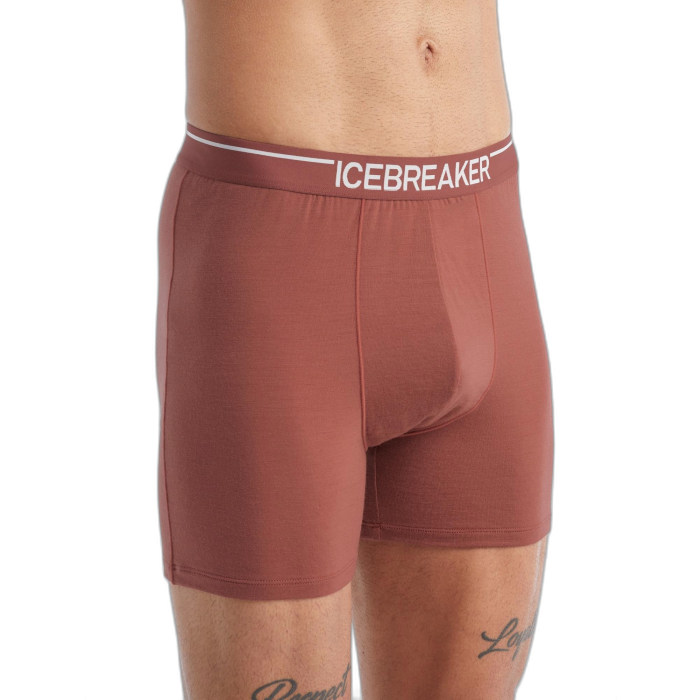 Bokserki męskie ICEBREAKER Anatomica 103029  /  czerwony