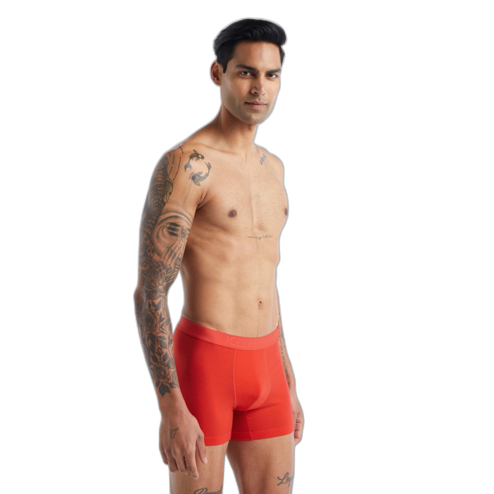Bokserki męskie ICEBREAKER Anatomica Cool-Lite 105246 /  czerwony