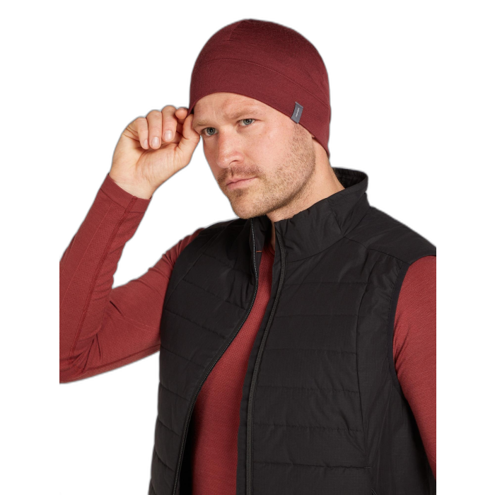 Czapka ICEBREAKER Ridge 260 56SK /  czerwony