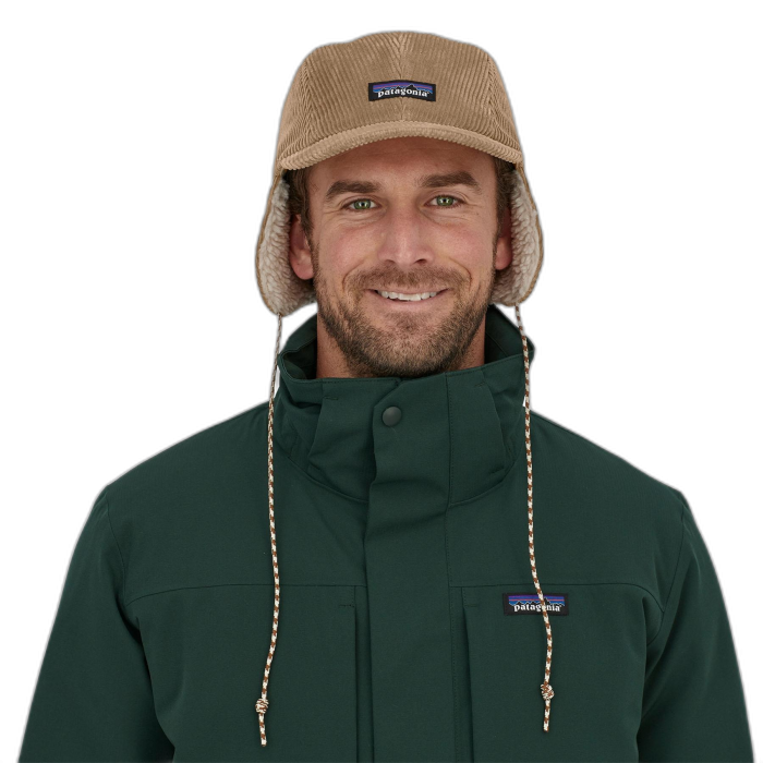 Czapka PATAGONIA Corduroy z nausznikami /  beżowy