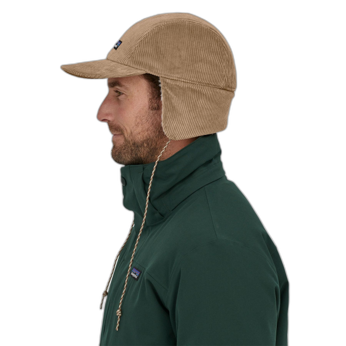 Czapka PATAGONIA Corduroy z nausznikami /  beżowy