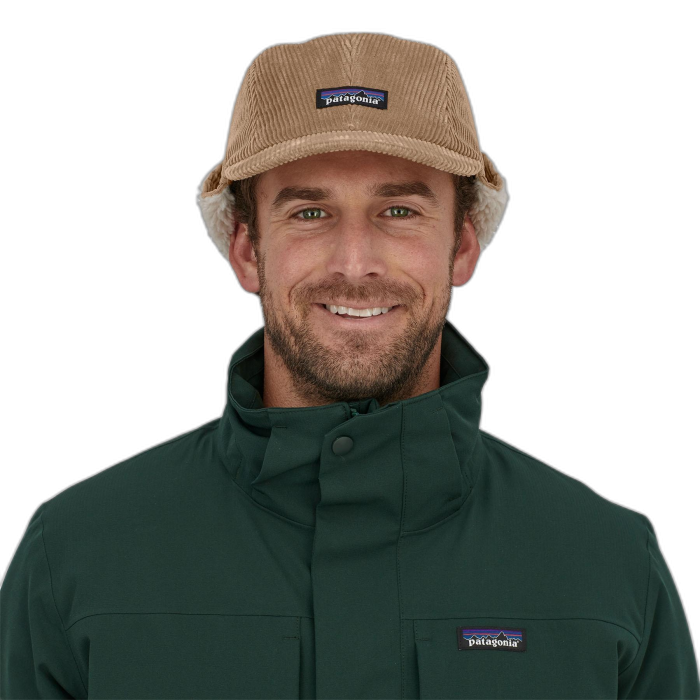 Czapka PATAGONIA Corduroy z nausznikami /  beżowy