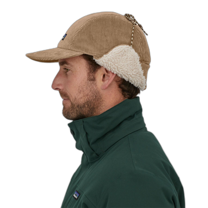 Czapka PATAGONIA Corduroy z nausznikami /  beżowy