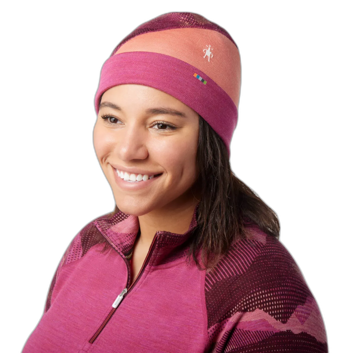 Czapka SMARTWOOL 16767 Colorblock /  różowy