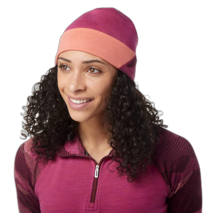 Czapka SMARTWOOL 16767 Colorblock /  różowy