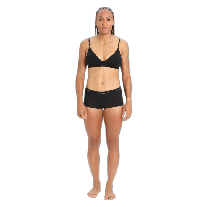 Figi damskie ICEBREAKER Oasis Boy Short 104467 /  czarny