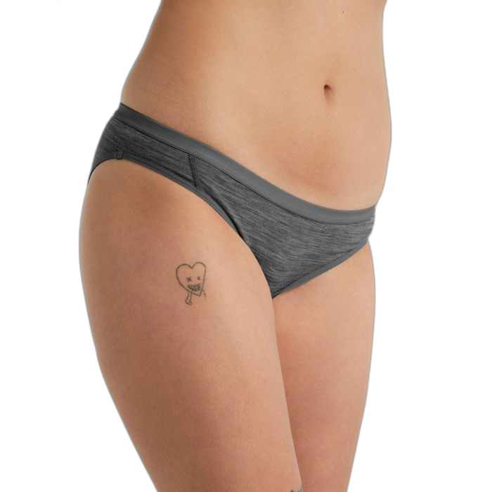 Figi damskie ICEBREAKER Siren Bikini 103164  /  szary